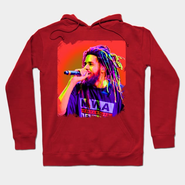 J. Cole//Pop Art Style Hoodie by ROJOLELE